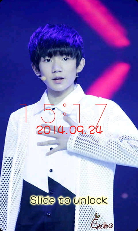 TFBOYS王源帅气九宫格锁屏|TFBOYS王源帅气