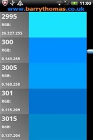 蓝色系搭配色卡