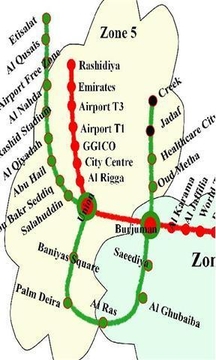 迪拜地铁图高清