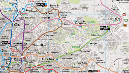 马德里地铁地图