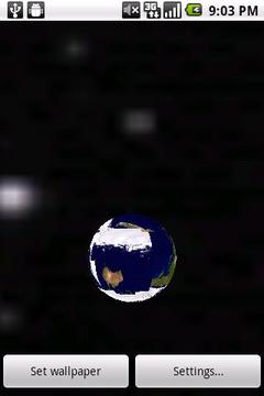 3D Earth Live Wallpaper游戏截图1