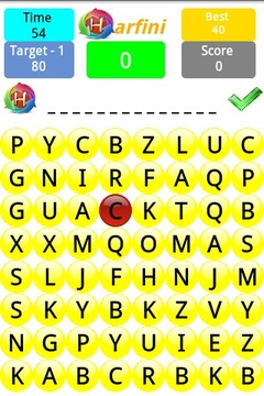 Harfini - Difficult word game游戲截圖5