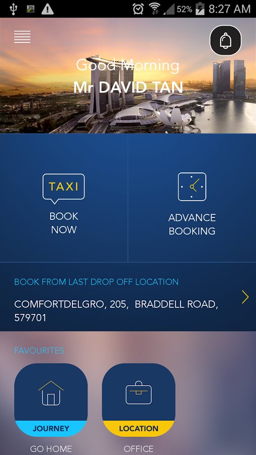 comfortdelgro taxi booking app