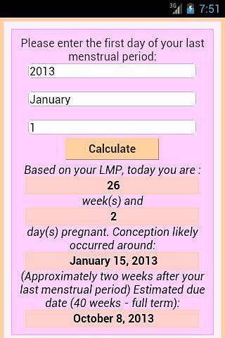 怀孕日期计算器