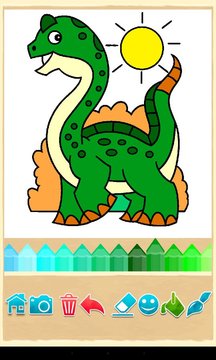 恐龙着色 Dinosaur coloring游戏截图4