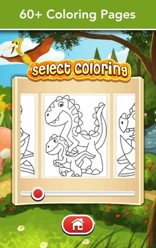 恐龙着色 Dinosaur coloring游戏截图10