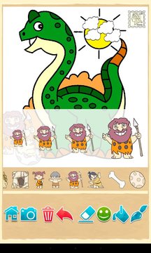 恐龙着色 Dinosaur coloring游戏截图9