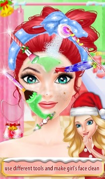 圣诞女孩化妆和水疗中心游戏截图3