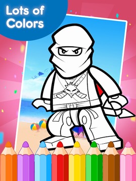 Coloring Book Game for Ninjego游戲截圖2