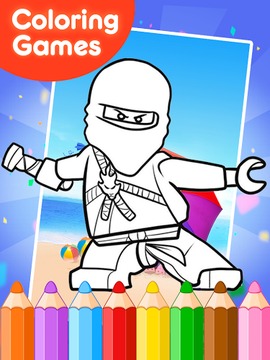 Coloring Book Game for Ninjego游戲截圖4