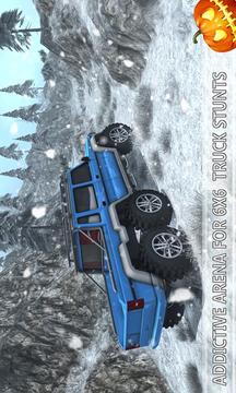 Snow Driving Offroad 6x6 Truck游戲截圖5