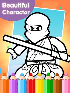Coloring Book Game for Ninjego游戲截圖3