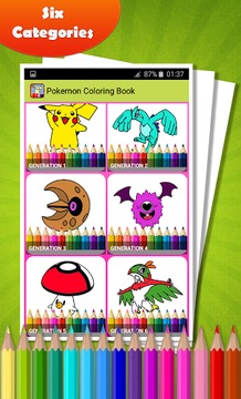Coloring Book for Pokemon游戲截圖2