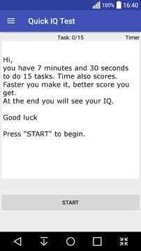 Quick IQ Test游戲截圖1