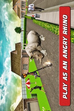 Angry Rhino Revenge Simulator游戲截圖1