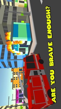 Cube Fire Truck: Firefighter游戲截圖1