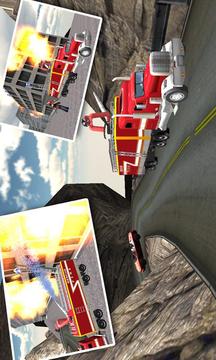 Hill Climb Fire Truck Rescue游戲截圖4