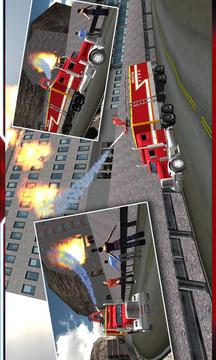 Hill Climb Fire Truck Rescue游戲截圖3