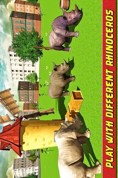 Angry Rhino Revenge Simulator游戲截圖4