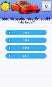 Quiz for 458 Italia Fans游戲截圖3