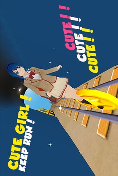 Anime Girl Subway Train Run游戲截圖3