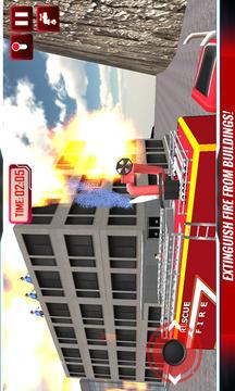 Hill Climb Fire Truck Rescue游戲截圖2