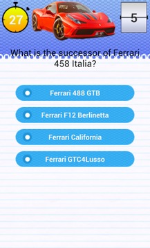 Quiz for 458 Italia Fans游戲截圖4