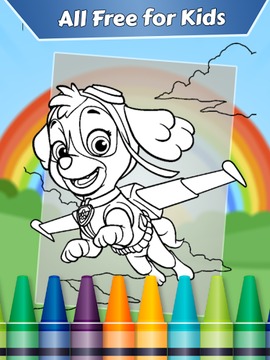 Coloring Book for Paww-Pattrol游戲截圖1