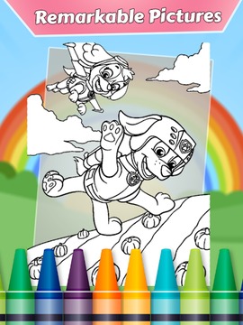 Coloring Book for Paww-Pattrol游戲截圖2