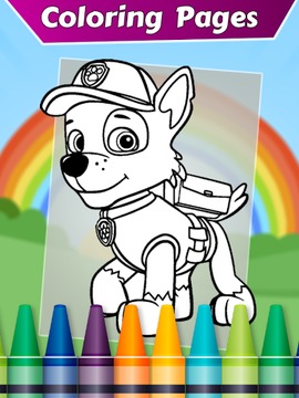 Coloring Book for Paww-Pattrol游戲截圖3