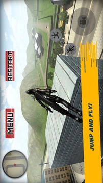 Flying Superhero Raven 3D游戲截圖5