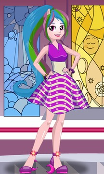 Princess Celestia dress up游戲截圖3