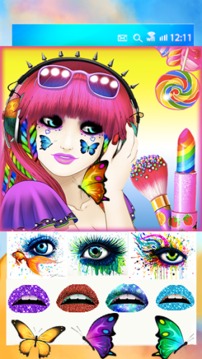 Sprinkles lips! Fantasy Makeup游戲截圖1