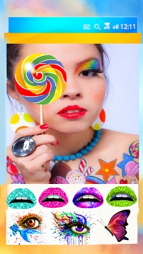 Sprinkles lips! Fantasy Makeup游戲截圖2