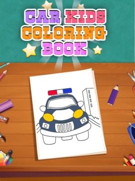 Car Kids Coloring Book游戲截圖1