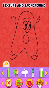 Alphabets Kids Coloring Book游戲截圖4