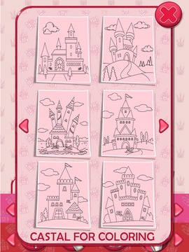 Castle Kids Coloring Book游戲截圖2