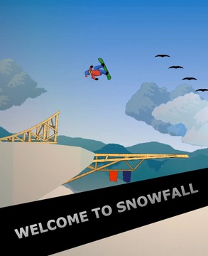 Snowfall Snowboarding游戲截圖1