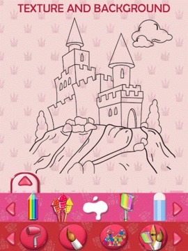 Castle Kids Coloring Book游戲截圖4