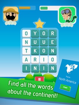 Word4word: Continental Search游戲截圖4