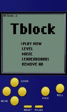 Teblock(复古俄罗斯方块)游戏截图2