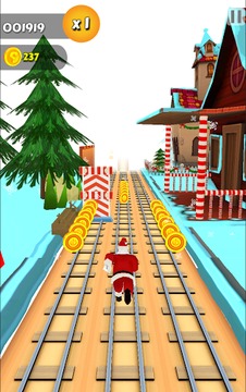 Subway Santa Claus Xmas Surf游戲截圖3