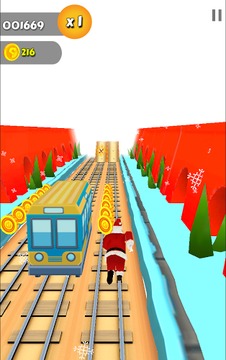 Subway Santa Claus Xmas Surf游戲截圖4