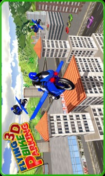 Flying Bike RoofTop Parking 3D游戲截圖1