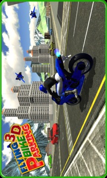 Flying Bike RoofTop Parking 3D游戲截圖2