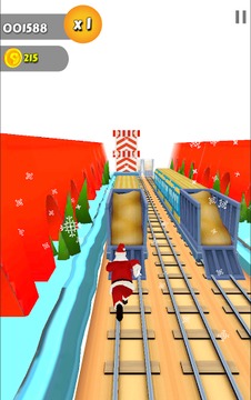 Subway Santa Claus Xmas Surf游戲截圖1