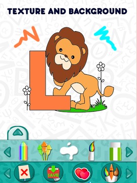 Letters Kids Coloring Book游戲截圖4