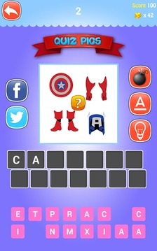 Quiz Pics Superhero游戲截圖3