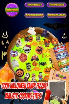 Halloween Candy Pizza Maker游戏截图3