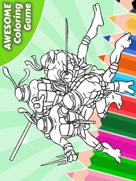 Coloring Game for Ninja Turtle游戲截圖4